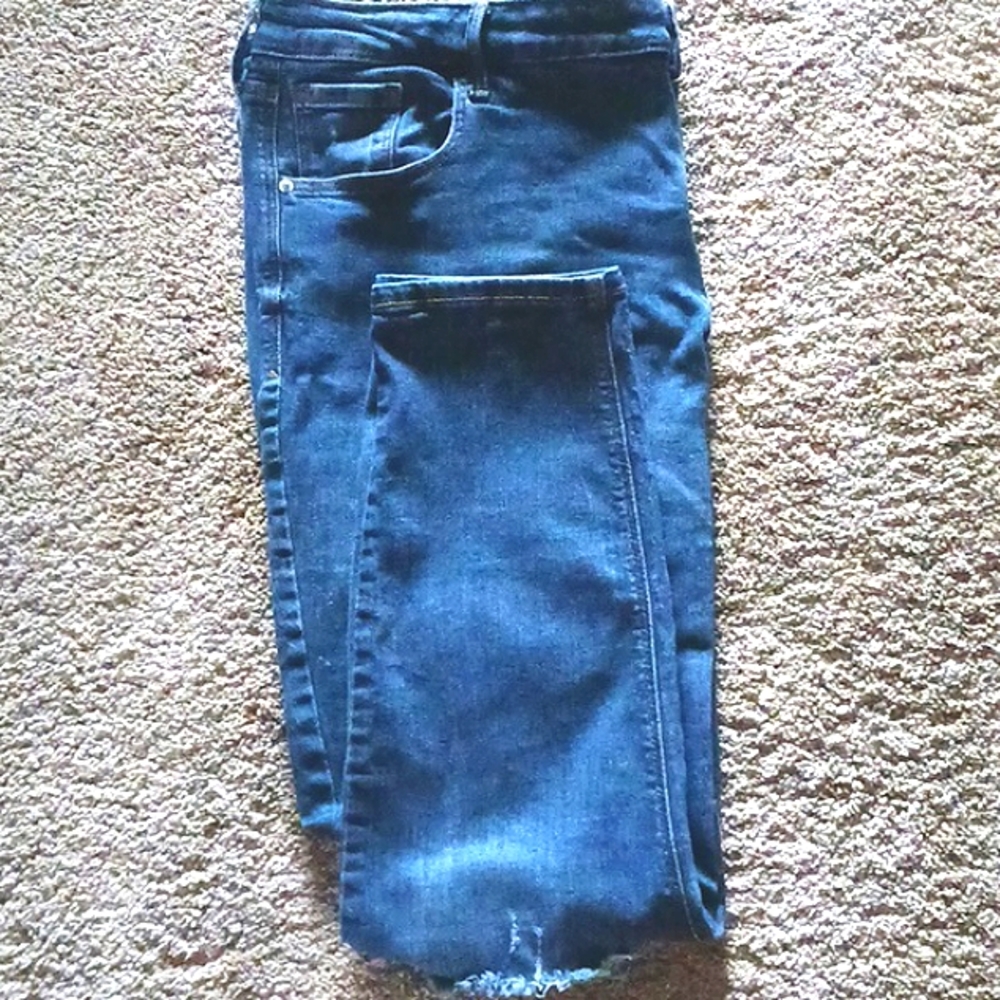 OLD Navy Rockstar Distressed Mid-Rise Super Skinny Blue Jeans Plus Size 20 - Picture 2 of 11